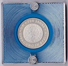 10 marchi 1981 PROVA FIORINI 700 anni di conio a Berlino ARGENTO ediz. 2250