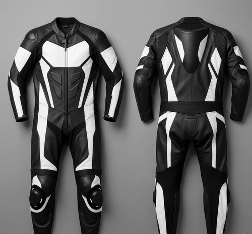 Tuta moto corsa vera pelle - tuta,