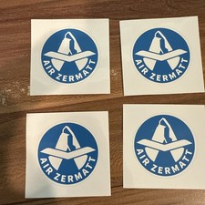 Adesivo Quattro (4) Air Zermatt NUOVO DI ZECCA