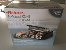 Ariete Metal Grill 1500 Bistecchiera 1924 Acciaio Inox Con Piastre Removibili