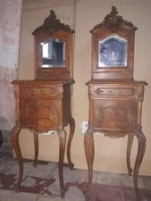 COPPIA COMODINI CON SPECCHI IN