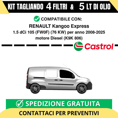 Tagliando per renault - per, kangoo