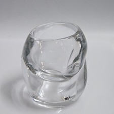VASO in VETRO CRISTALLO Trasparente Soprammobile ART GLASS ITALY da Collezione
