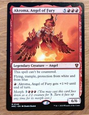 Mtg Magic: Akroma, Engel der Wut, Angel of Fury, inglese, mitico