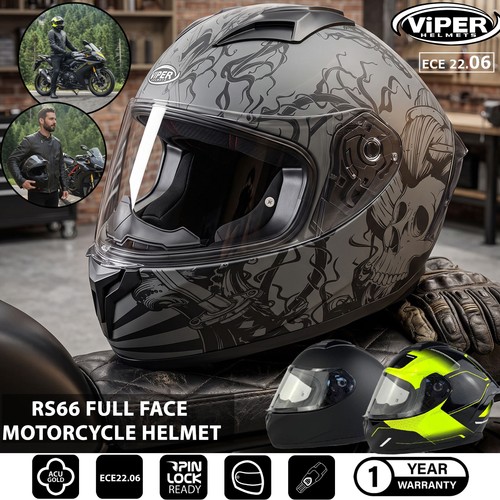 Casco moto integrale viper - casco,