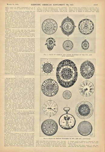 1904 watch dials german - dials,