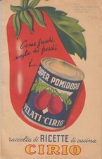 $LB/ Raccolta di Ricette CIRIO - Formato 12X19 - Pagine 63