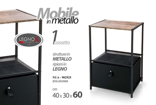 Mobiletto comodino salvaspazio - mobiletto,