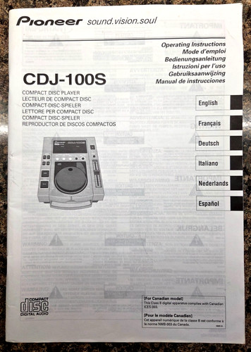 Pioneer cdj 100s lettore cd - -,