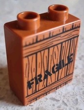 LEGO DUPLO MATTONE MARRONE LEGNO FRAGILE TRENO THOMAS & FRIENDS 3301 65766 USATO