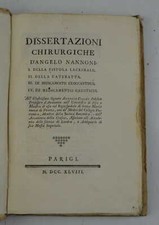 NANNONI ANGELO. Dissertazioni