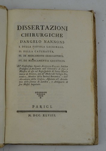 Nannoni angelo dissertazioni - nannoni,