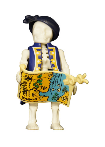 Playmobil scheletro con mappa