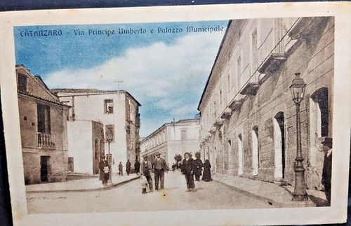 Cartolina catanzaro via - cartolina,, catanzaro,