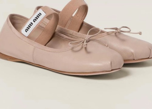 Ballerine miu rosa beige - miu, rosa/beige