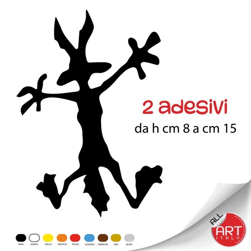 Adesivo wile coyote replica - adesivo,