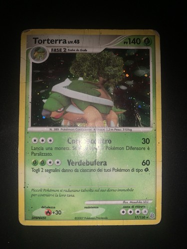 Carta pokemon torterra 45 - torterra, lv.