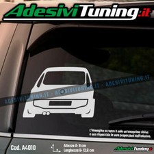 Adesivo Profilo Posteriore Fiat Punto Evo 2009-2012 Scampanata - Sticker Decal
