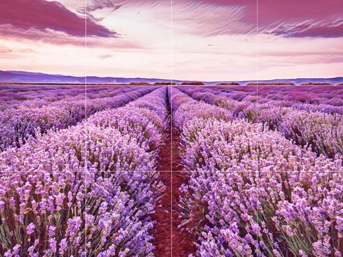 Pannello ceramica mosaico - , di