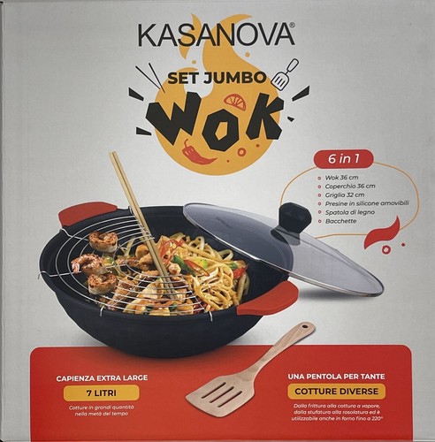 Pentola wok set jumbo - cm,