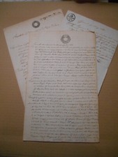 LOMBARDO VENETO CARTA BOLLATA LOTTO DI 3 DOCUMENTI CON RARISSIMO 8 FIORINI