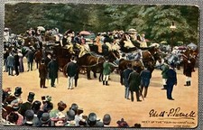 TUCK'S Postcard Meet of the 'Four-in-Hand' Club Hyde Park - Posted to Italy 1906