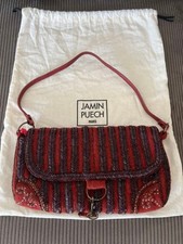 Borsa da festa in lana rossa