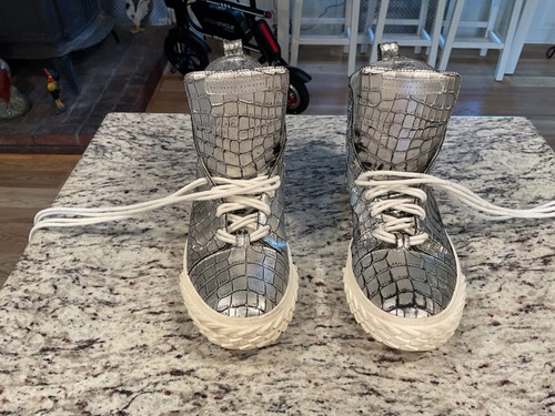 Giuseppe zanotti silver - silver, croc