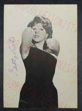 Cartolina Foto con Autografo Originale di Betty Curtis - Anni '50