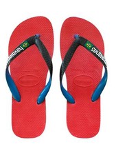 HAVAIANAS 4123206 5778 BRASIL MIX CRUSH Rosso Nero Ciabatte Infradito Uomo Mare