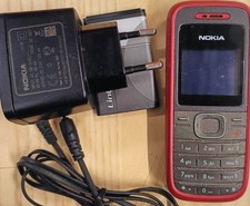 CELLULARE NOKIA 1208 ROSSO FUNZIONANTE CON CARICATORE ORIGINALE