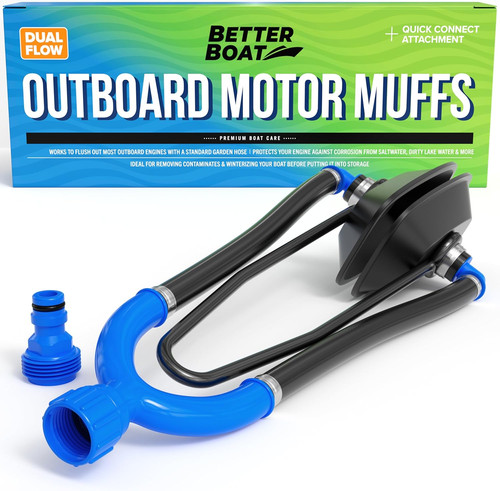 Outboard motor muffs dual flow - muffs,