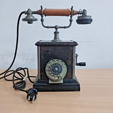 Vintage Antico Telefono a Manovella FATME Roma Brevetti Ericsson - da Recupero