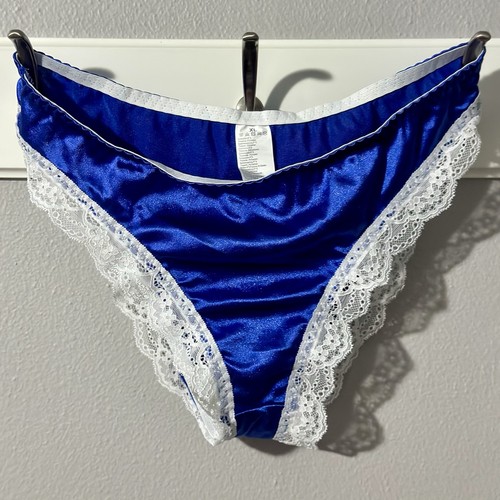 Mutandine sissy blu lucido - mutandine,