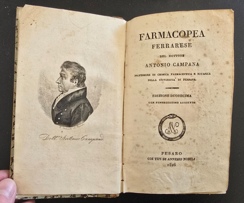 Antico libro farmacopea - libro,