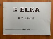 ELKA Wilgamat SERVICE MANUAL