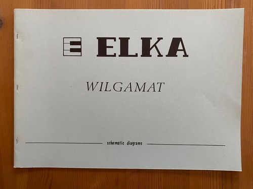 Elka wilgamat service manual - wilgamat,
