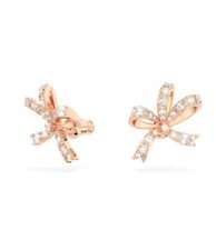 Orecchini a buco Swarovski Volta Stud bianco oro rosa  5647572