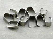 10 occhielli per catene in acciaio inox per pendenti argento 5 misure
