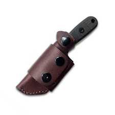 Fodero da trasporto scout in pelle personalizzato per coltello lama fissa Esee Izula