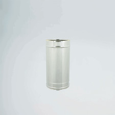 TUBO DOPPIA PARETE INOX 500mm
