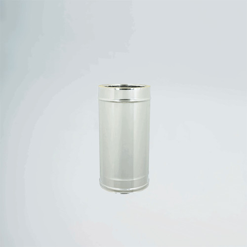 Tubo doppia parete inox 500mm - doppia,