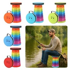 Sgabello Pieghevole Portatile Sedile Telescopico Campeggio Pesca Sgabello Pieghevole Esterno