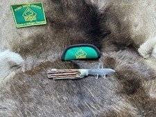 Coltello da caccia Puma 959 1974 vintage con bei manici di cervo e custodia Puma