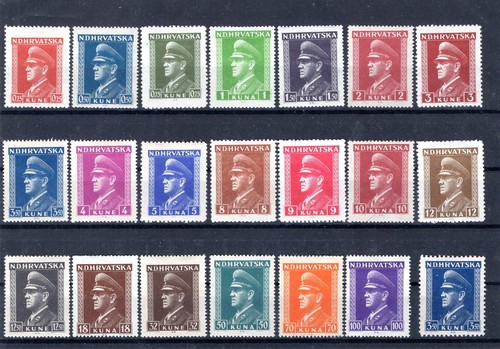 Croazia 1943 set completo - -,