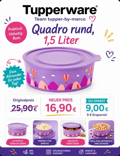 Tupperware quadro l - quadro,