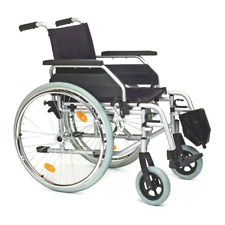 Servomobile Sedia a Rotelle Acciaio Sedile Altezza Regolabile Capacità di Carico 135kg