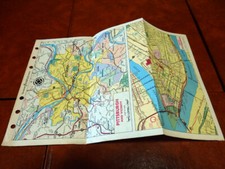 Filofax Central Pittsburgh & Cleveland Map like new rare