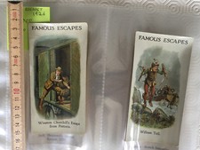 CARRERAS Famous Escapes 1926 Large size COMPLETE SET 10X  no player wills ardath