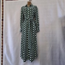 Abito M&S UK 10 verde nero